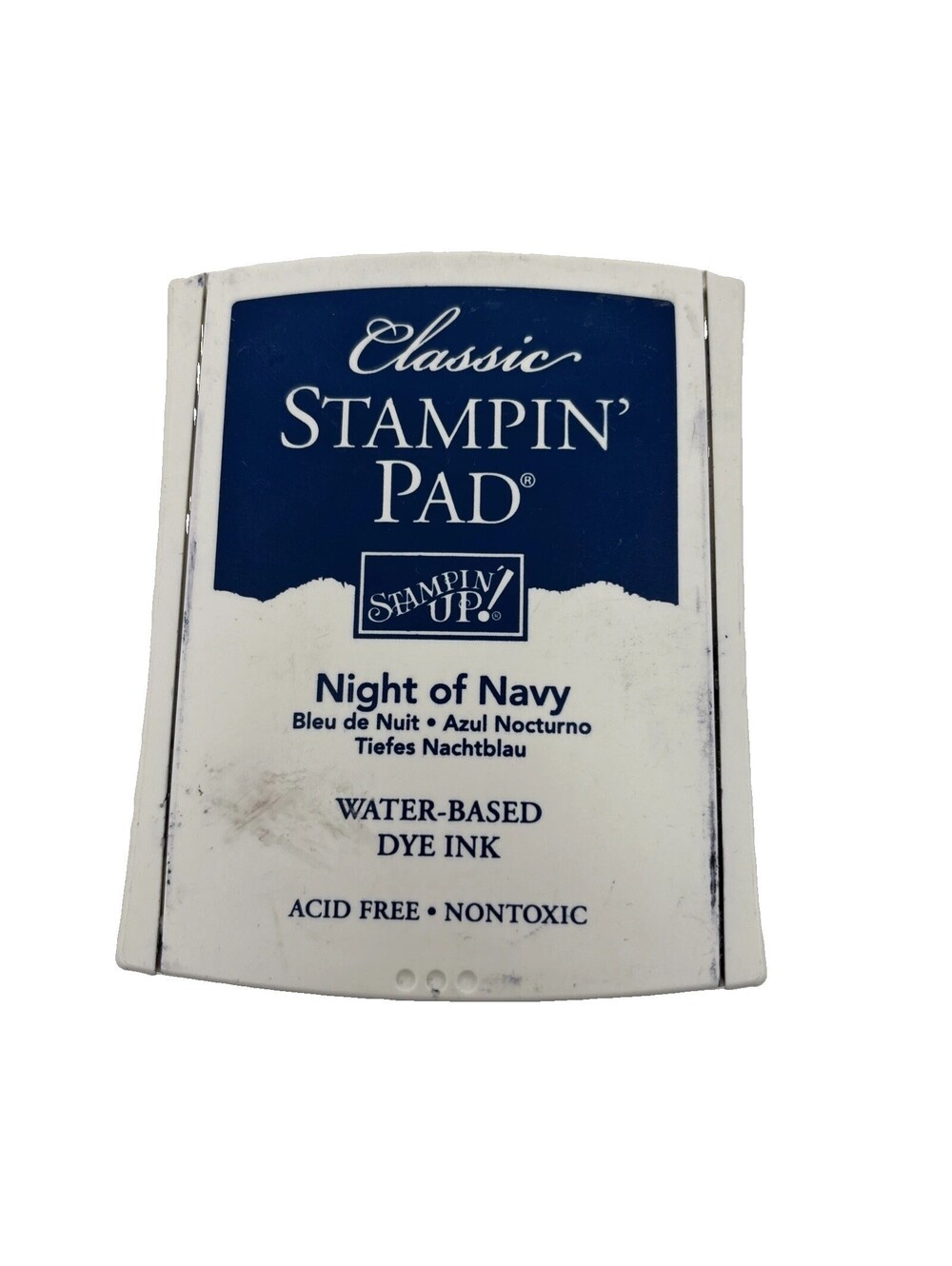 Stampin Up Night of Navy Classic Stampin’ Pad Ink Pad Retired Crafting